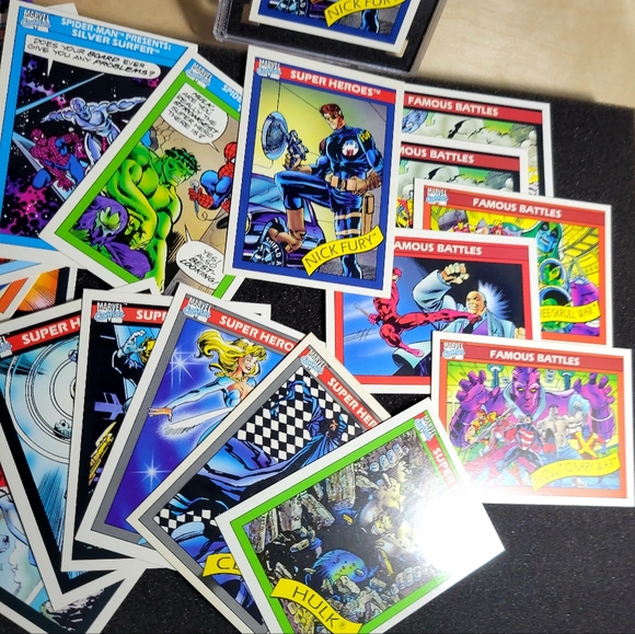 1990 Impel Marvel Nick Fury SGC 9 Mint + 15 + Marvel Cards 🚀🚀🔥🔥 - Picture 2 of 9